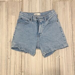 Abercrombie & Fitch Light Blue Jean Shorts